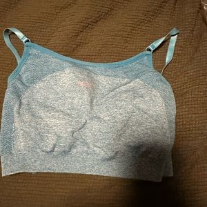 Gymshark Flex sports bra blue/grey